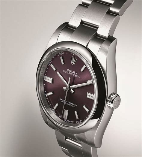 burgundy face rolex|rolex oyster perpetual watch.